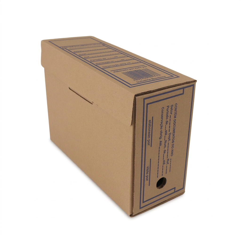 Caixa Arquivo de Papelão para documentos - Gold Pack